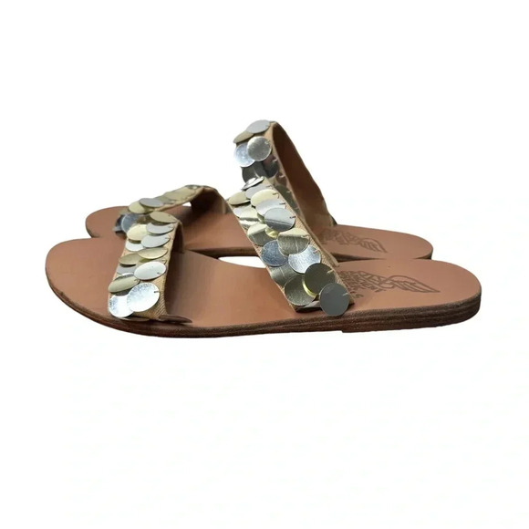 Ancient Greek Sandels Poulia Silver size 40 - Picture 3 of 7